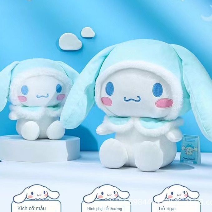 Thú Nhồi Bông Hình Chú Chó Yugui Đeo Khăn Choàng Dễ Thương