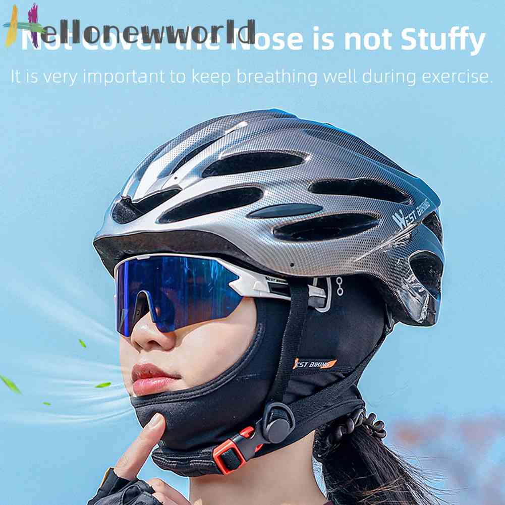 West Mũ Đi Xe Đạp Bằng Lụa Lạnh Balaclava UV Bảo Vệ Bánh Răng Làm Mát