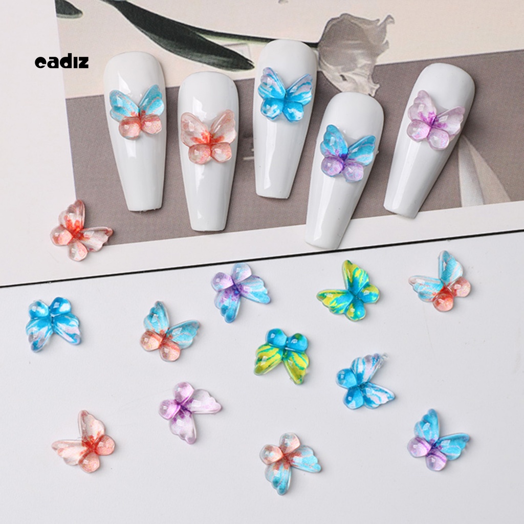 1 Túi Phụ Kiện Trang Trí Móng Tay Ba Chiều Hình Bướm Lâu Trôi Dành Cho Nữ