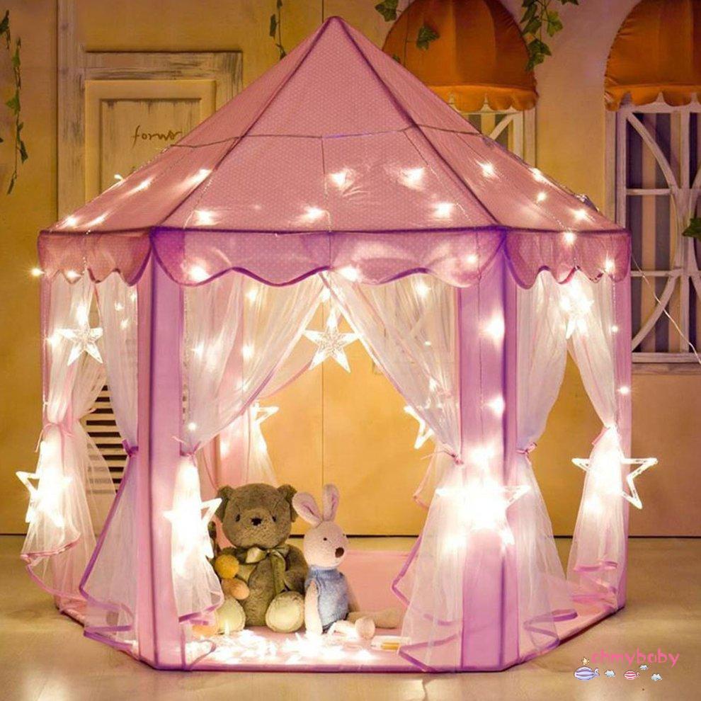 [Sẵn sàng] Lều Bóng Bể Bé Gái Lâu Đài Công Chúa Nhỏ Nhà Chơi Trẻ Em Di Động Ngoài Trời Hố [P/6]