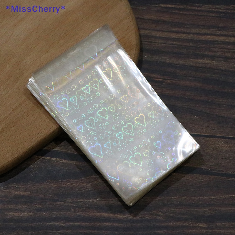 Set 10 / 50 Túi Đựng Thẻ Ngọc Trai Họa Tiết Trái Tim Xinh Xắn Mới