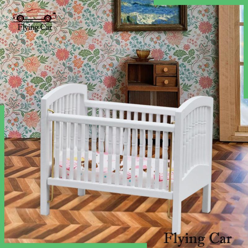 Nôi Em Bé Bằng Gỗ 1: 12 Cho Nhà Búp Bê [Lzdjfmy2]