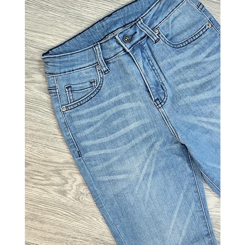 Quần Jeans thun rách gối