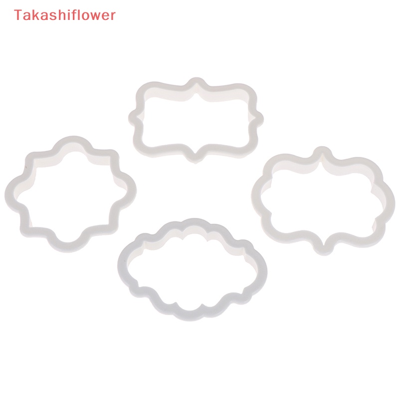 Set 4 Khuôn Cắt Bánh Quy Bằng Nhựa Phong Cách vintage