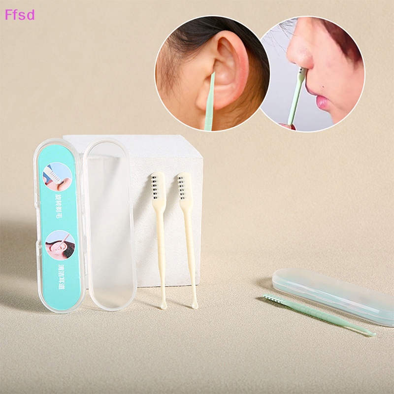 {Ffsd} Máy Tỉa Lông Mũi Và Tai Hai Đầu Di Động Kèm Hộp Đựng * Bán Chạy