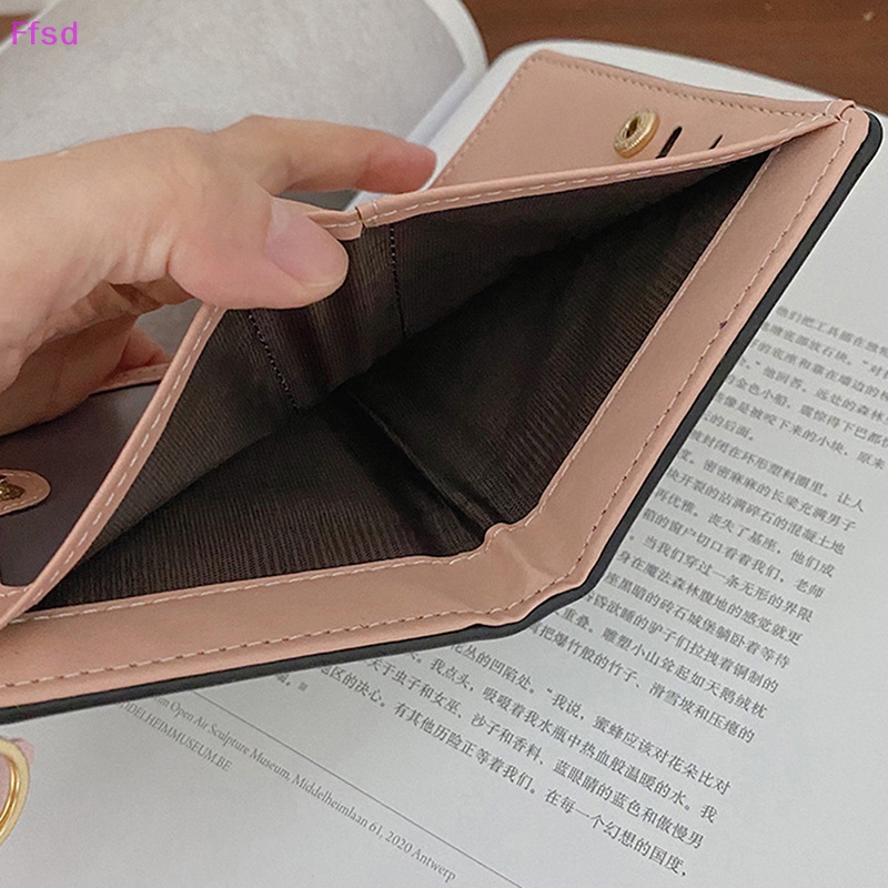 {Ffsd} Ví Ngắn Bằng Da PU Có Khóa Kéo Đơn Giản Thời Trang Mới Dành Cho Nữ * Hàng Bán Chạy