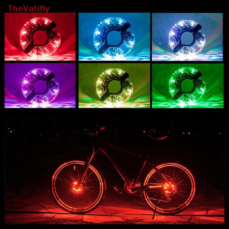 [Thevalifly] Đèn LED Gắn Bánh Xe Đạp Chống Thấm Nước USB RGB Đầy Màu Sắc