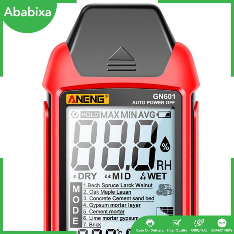 Máy Đo Độ Ẩm / Nhiệt Độ Kỹ Thuật Số Gn601 Màn Hình LCD Chuyên Dụng Cho Sàn Gỗ Cứng