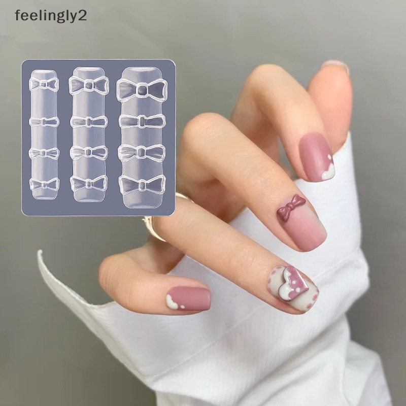 Khuôn Silicone Tạo Hình Trang Trí Móng Tay 3D Hình Bướm