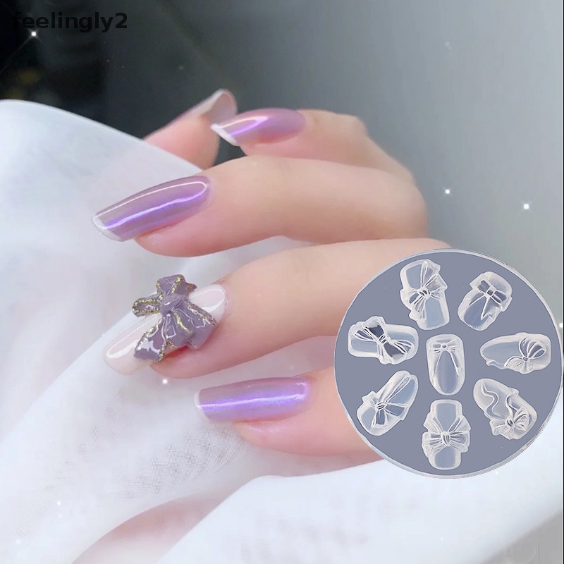 Khuôn Silicone Tạo Hình Trang Trí Móng Tay 3D Hình Bướm