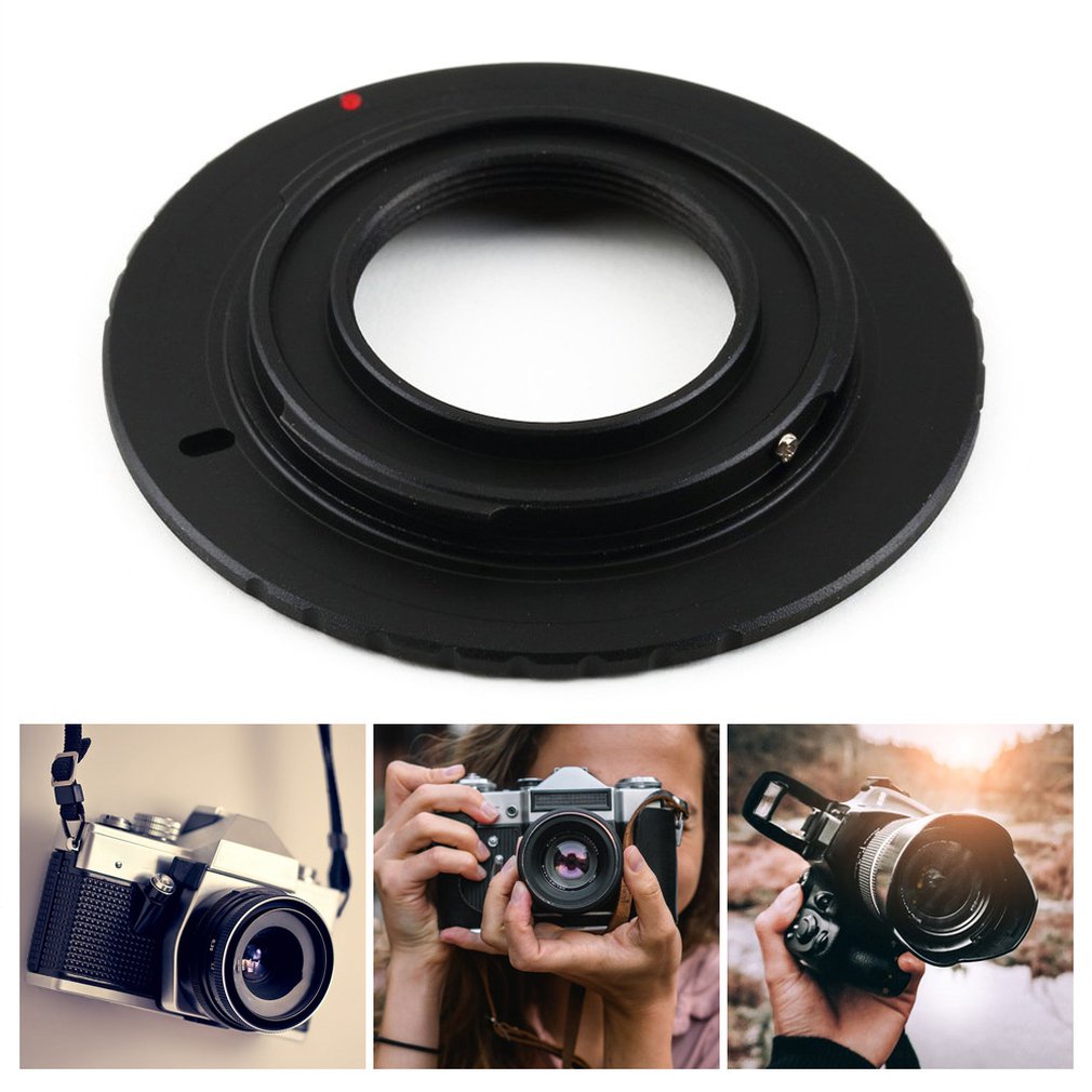 Adapter Camera Lens Black Anodized Aluminum Metal Convert Ring Micro 4/3 M4/3 Mount For Olympus Pm1 C [Q/2]