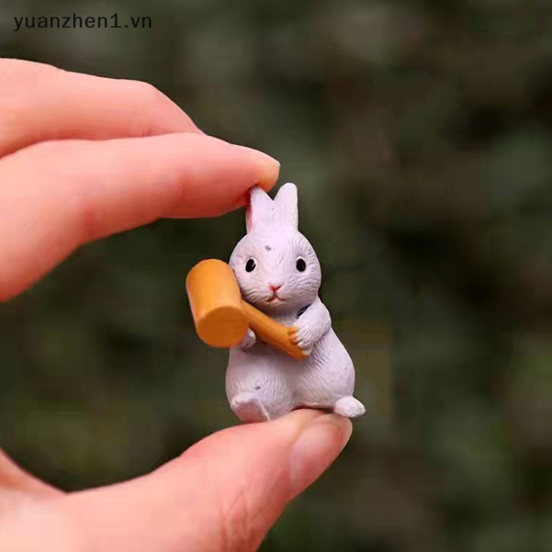 Đồ trang trí Chú Thỏ Mini Để Bàn Trang Trí Sáng Tạo Vui Nhộn