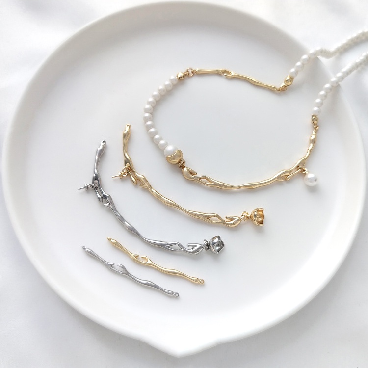 Màu Sắc Dây Chuyền Hạt Ngọc Trai Giả Mạ Vàng 14K Nhiều Màu Tự Làm Thủ Công diy