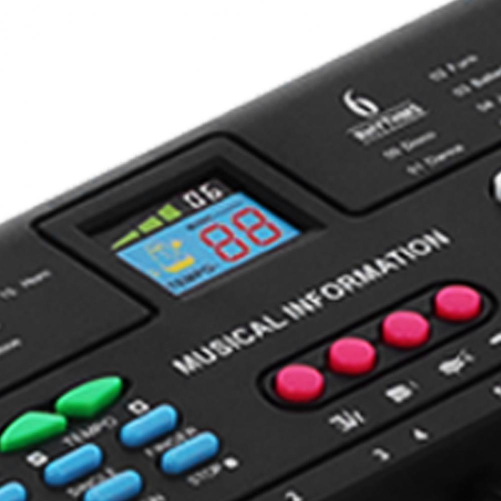 Đàn piano điện, Đàn điện tử cho bé đàn piano, Đàn PIANO cho bé kèm mic hát, 61 Điện Đa Năng Kèm Cáp USB Micro MQ6189 AKOASM