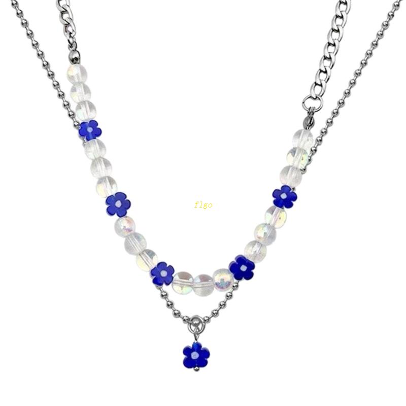 Set 2 Vòng Cổ Choker Mặt Hoa