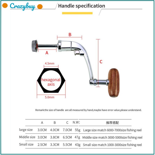 Cr Tay Quay Máy Câu Cá Bằng Kim Loại Chất Lượng Cao