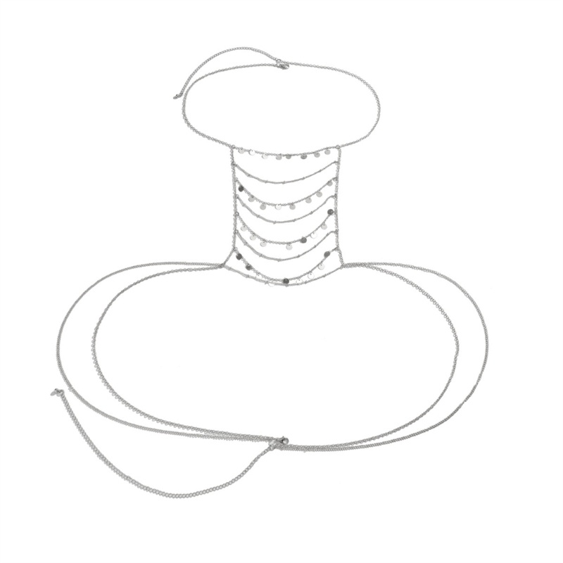 Xiangbao Dây Xích Tua Rua Đính Kim Sa Trang Sức Cơ Thể Quyến Rũ Cho Nữ