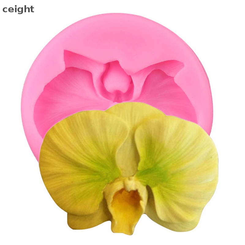 Khuôn Silicon Làm Bánh Kẹo Hình Hoa Lan DIY