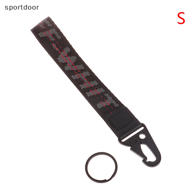 [sportoutdoor] Móc Chìa Khóa Vải Canvas PU Có Dây Đeo Cổ Tay Phong Cách Âu Mỹ [out]
