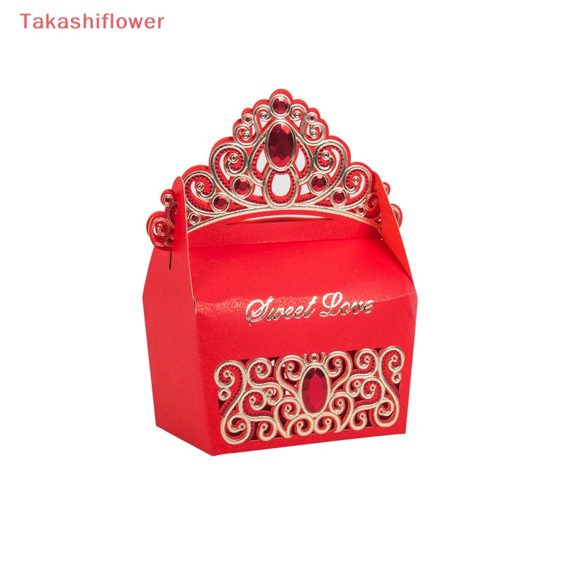 Set 10 Hộp Đựng Kẹo Cưới Nhiều Màu Sắc Chất Lượng Cao