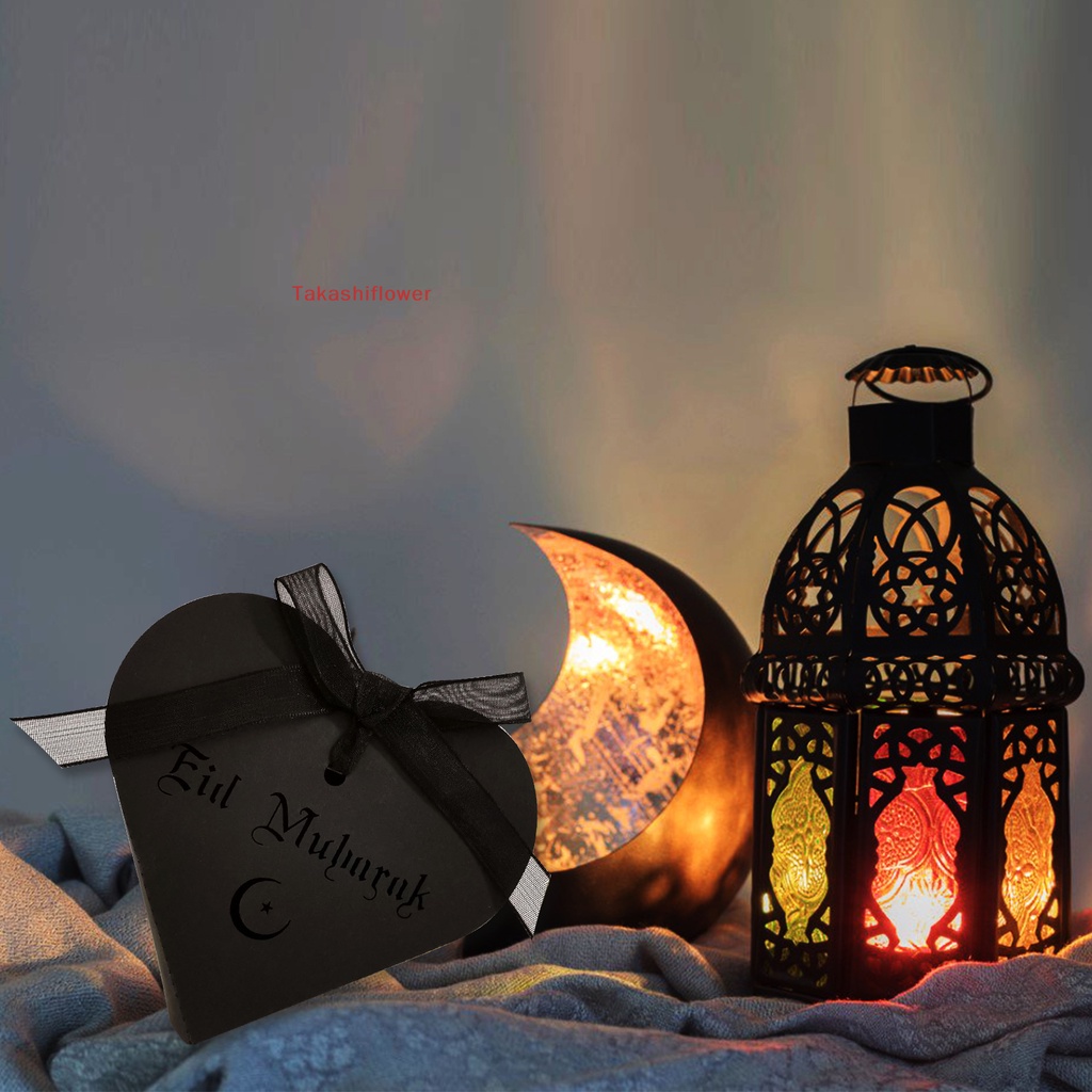 Hộp Giấy Đựng Kẹo In Họa Tiết Eid Mubarak Kiểu Hồi Giáo Dùng Làm Quà Tặng