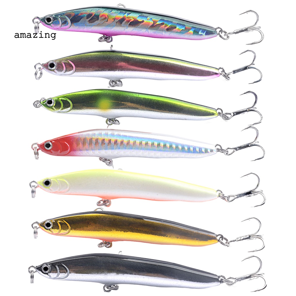 Mồi Câu Cá Giả 3D Màu Sắc Tươi Sáng 19G / 9.5CM