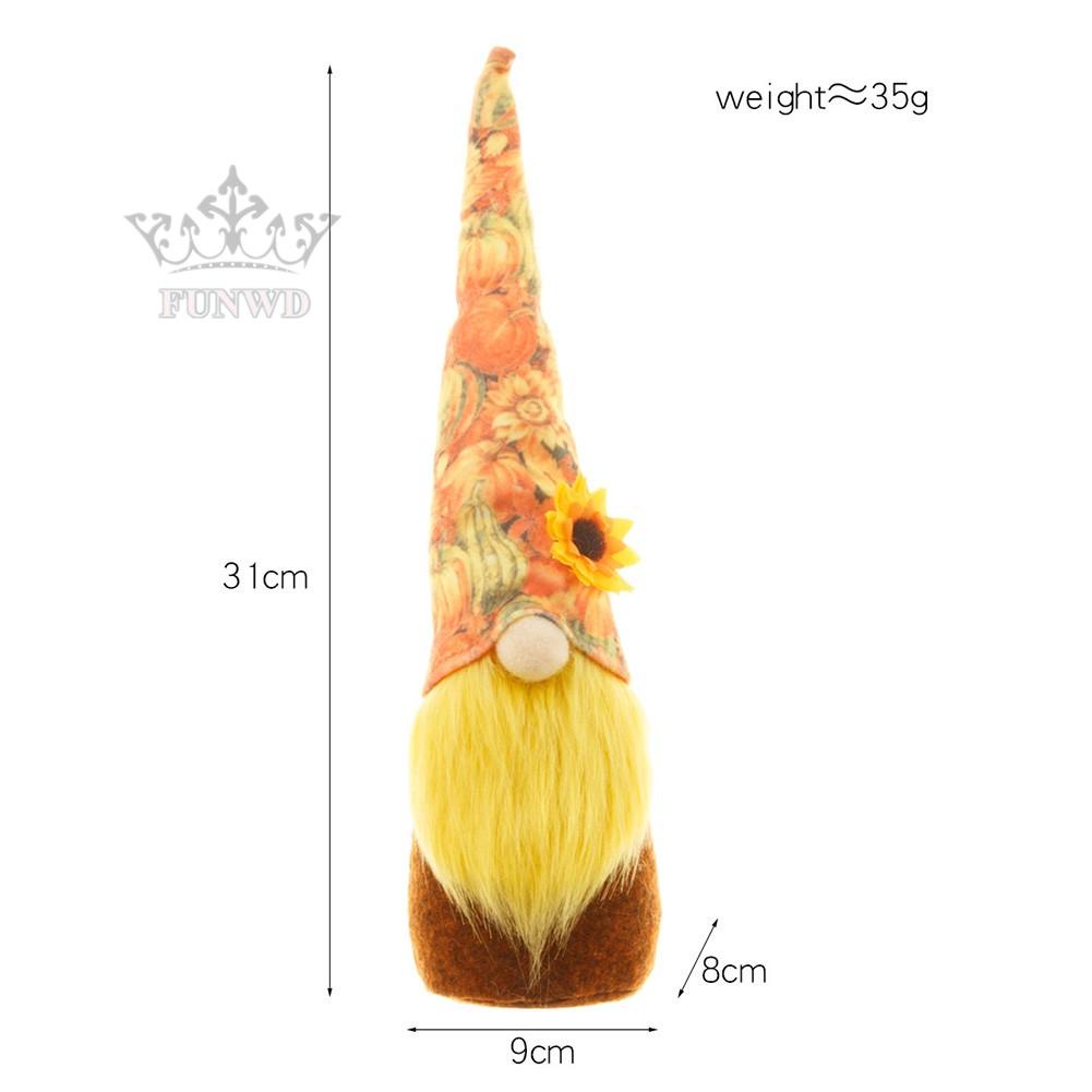 1 Búp Bê Lễ Hội Harvest Đội Mũ Dài Rudolph Vô Diện Trang Trí