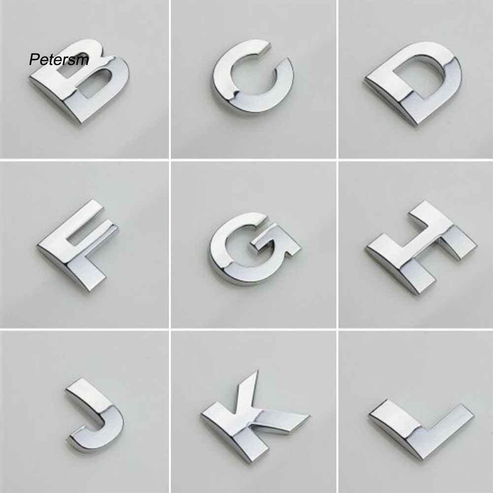 Miếng Dán Trang Trí Xe Hơi In Chữ Số Bằng Nhựa PP