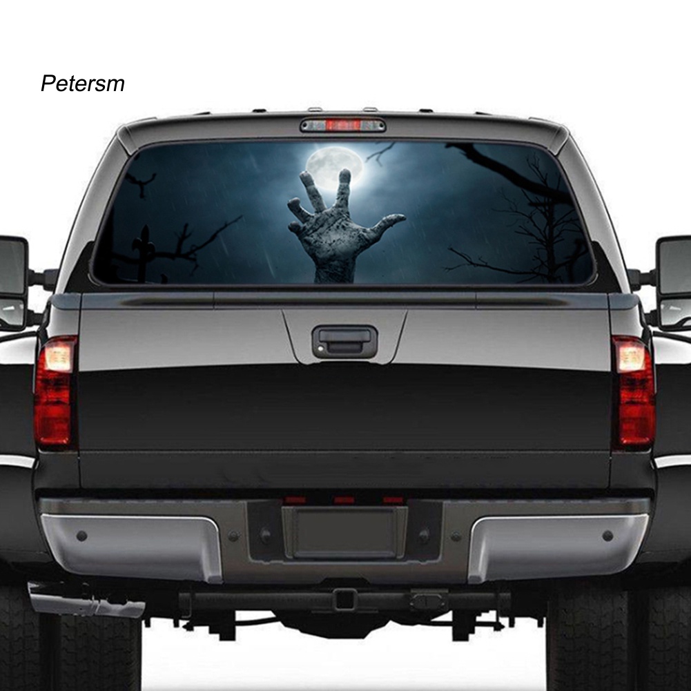 Miếng Dán Kính Cửa Sổ Xe Hơi Bằng PP Họa Tiết Kinh Dị