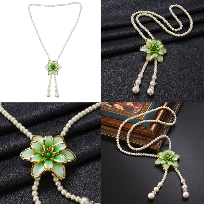 Vòng cổ Chuỗi Hạt Ngọc Trai Nhân Tạo Phong Cách Cổ Điển Cho Nữ