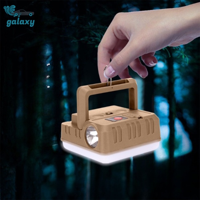 Galaxy Đèn Led Cắm Trại Đa Năng Có Tay Cầm Tiện Lợi