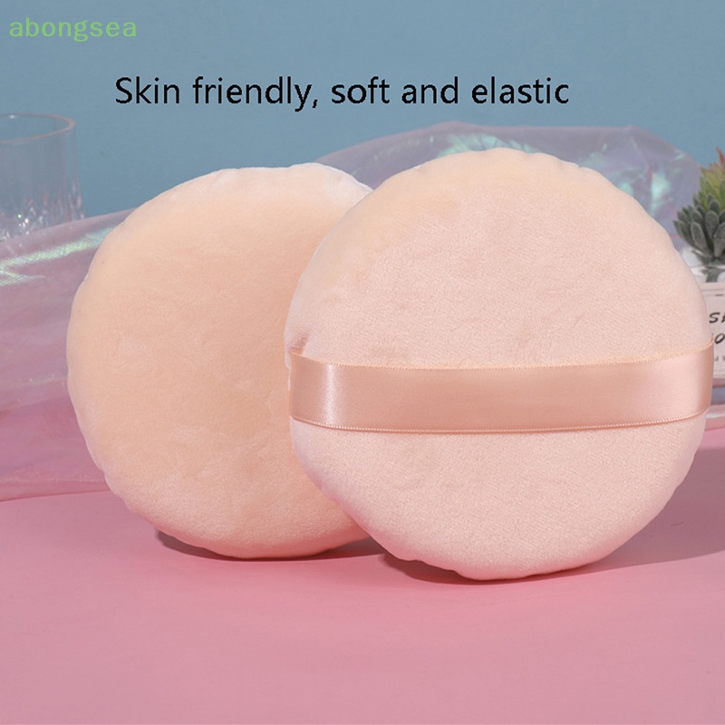 Abongsea Bộ Mút Trang Điểm Tròn Cỡ Lớn Mềm Mại Tiện Dụng