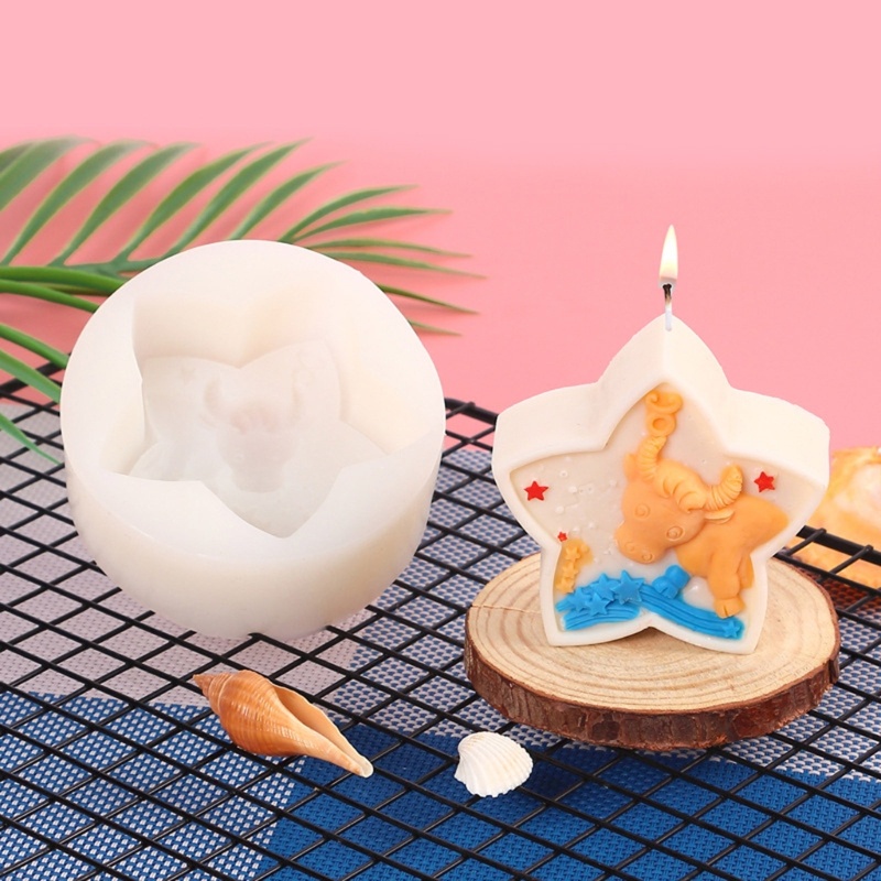 Khuôn Silicone 12 Ngăn Tạo Hình 3D Trang Trí Bánh