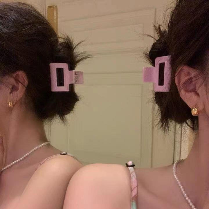 Kẹp Tóc Càng Cua Họa Tiết Hình Học Đơn Giản Thời Trang Hàn Quốc Chất Lượng Cao