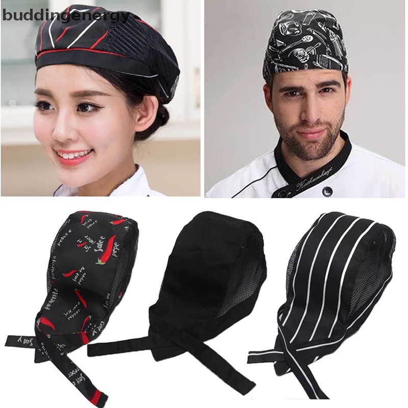 {BUDDI} Mũ Đầu Bếp Nhà Hàng {BUDDI} Mũ Đầu Bếp Phối Lưới Có Thể Điều Chỉnh Dành Cho Người Lớn {BUDDI}
