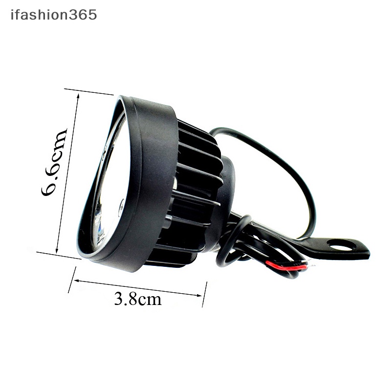 2 Đèn Pha Chống Sương Mù 6 Bóng LED 12V-85V ifashion365 Cho Xe Máy