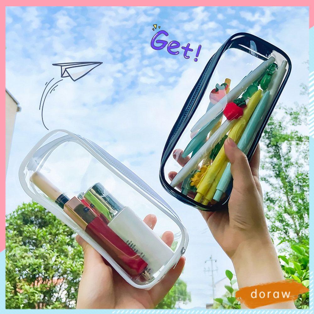 Túi Đựng Bút Bằng PVC Cỡ Lớn Họa Tiết Dễ Thương Cho Học Sinh