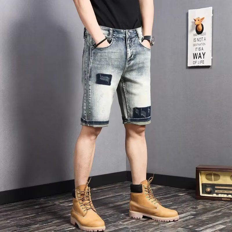 Quần Short Denim Cao Cấp Thêu Họa Tiết Phong Cách Hàn Quốc Thời Trang Mùa Hè 2023 D9ez
