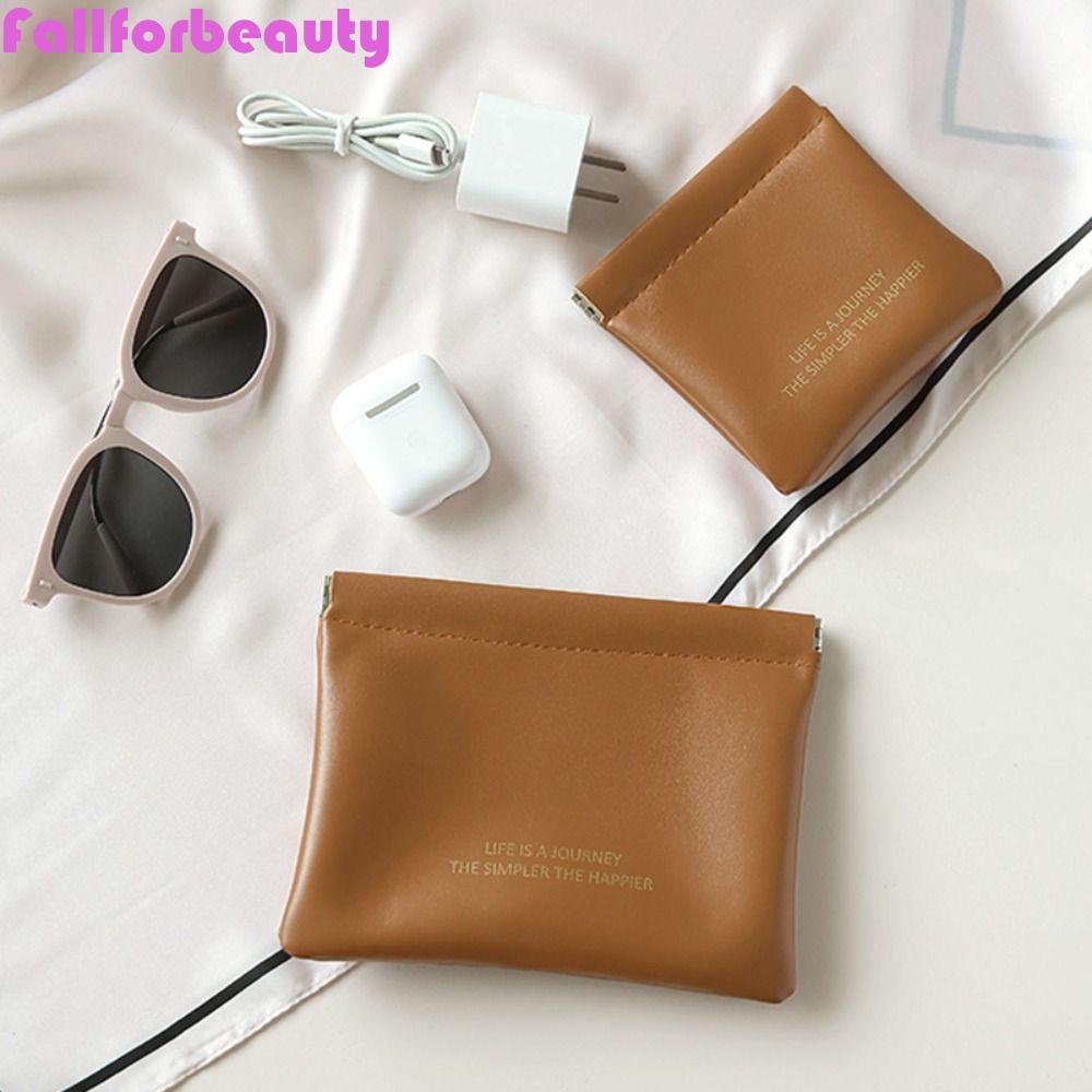 Fallforbeauty Túi Đựng Tiền / Khăn Ăn / Dây Cáp Hình Chiếc Lá Màu Sắc Xinh Xắn Tiện Dụng Cho Nữ