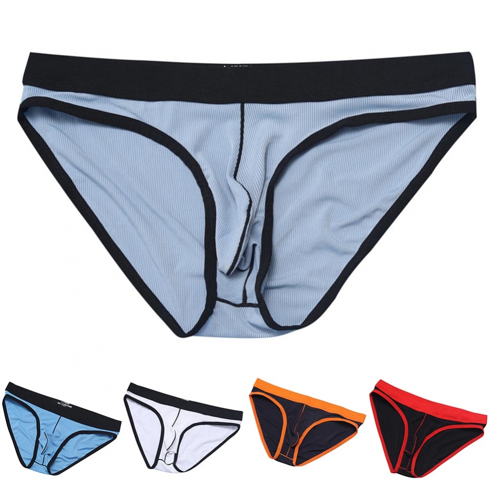 Quần Lót Nam Lưng Thấp Màu Xanh Navy Thoải Mái