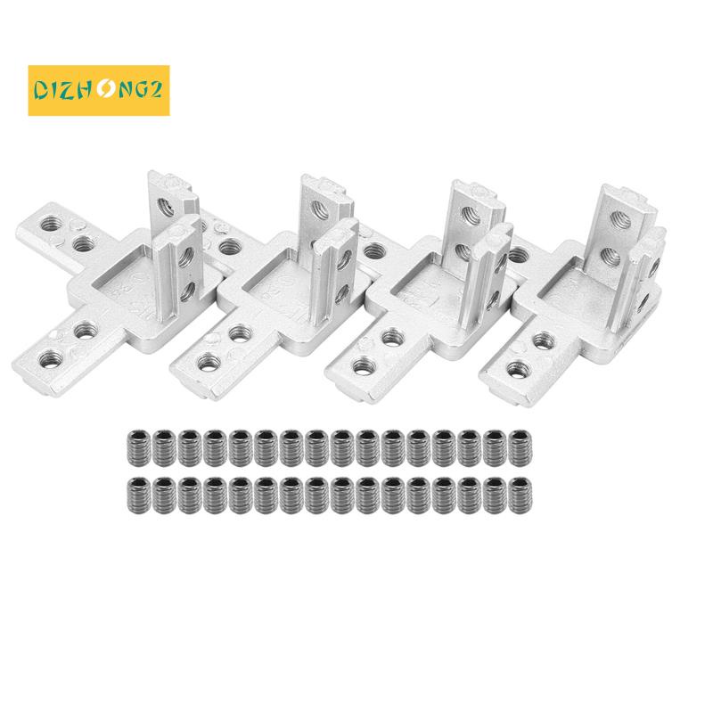 Đầu nối giá đỡ góc 3 chiều 3 chiều dòng 3030,Với vít cho cấu hình đùn nhôm khe 8Mm T tiêu chuẩn