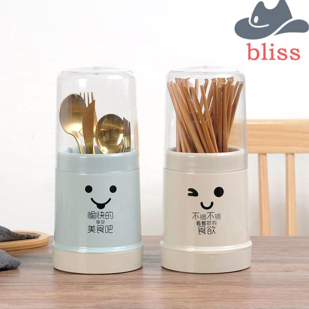 Ống Đựng Đũa Bằng Nhựa Đa Năng Họa Tiết Hoạt Hình Dễ Thương