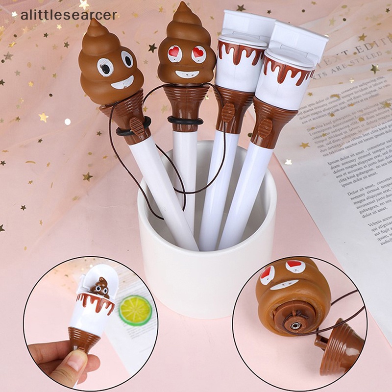 Bút Bi Mực Đen Ngòi 0.7mm Hình Toilet Dễ Thương