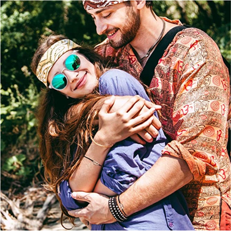 Set 1 / 2 Vòng Tay Dây Bện Mặt Hình Trái Tim Màu Đen