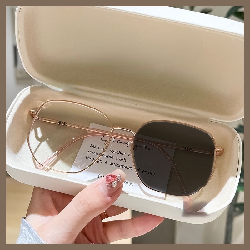 Mắt Kính Chống Bức Xạ Gọng Kim Loại Dành Cho Nam Nữ