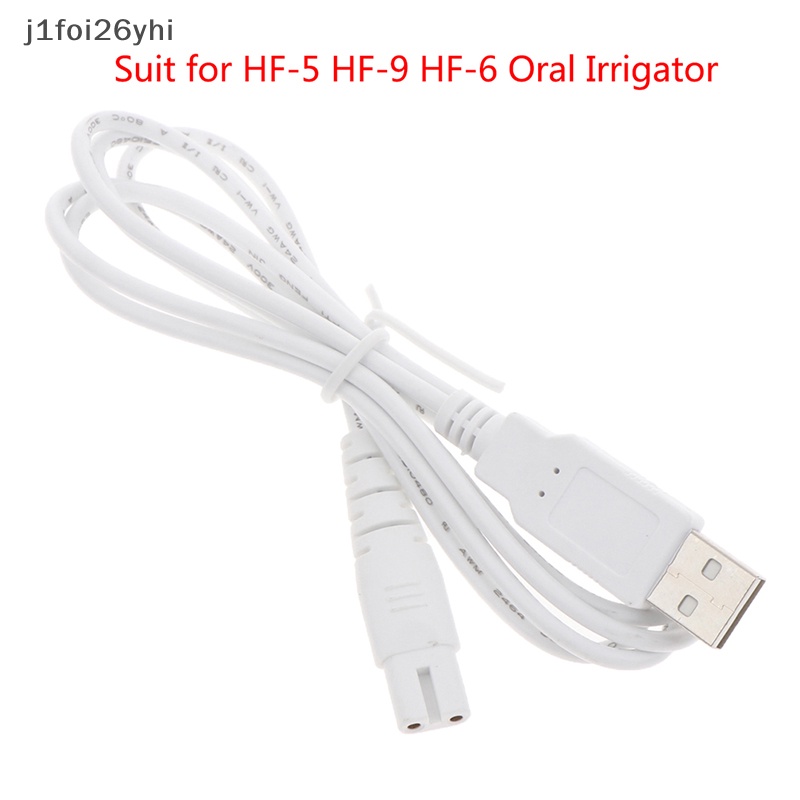 Jfoiyhi Dây sạc cáp USB phù hợp với HF-5 HF-9 HF-6 Máy tưới răng miệng Máy tăm nước VN