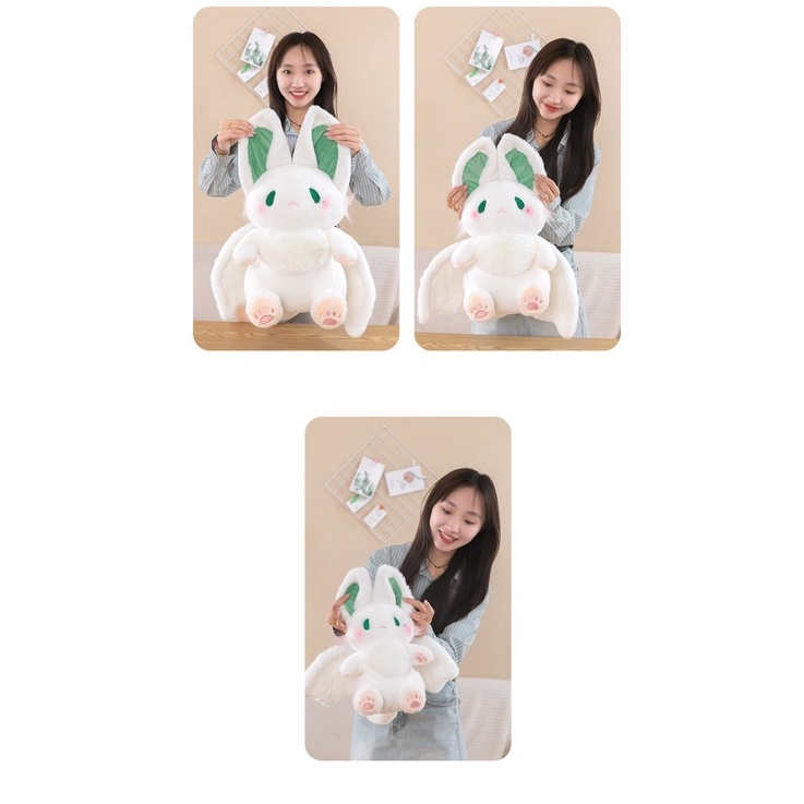 Thú Nhồi Bông Hình Thỏ Trắng Xinh Xắn Đáng Yêu