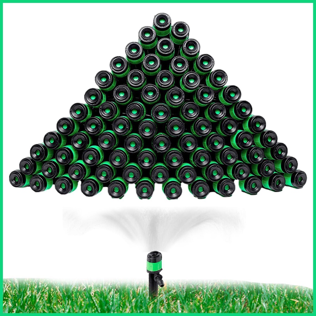 Bộ 50 Đầu Phun Nước 360 Độ Cho Hệ Thống Tưới Vườn 1 / 4in jiwvn
