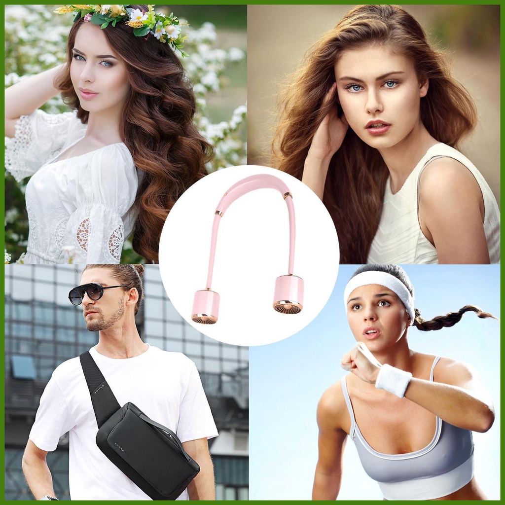 Quạt USB Đeo Cổ Cá Nhân 3 Tốc Độ Nâng Cấp Có Thể Mang Đi Tiện Dụng