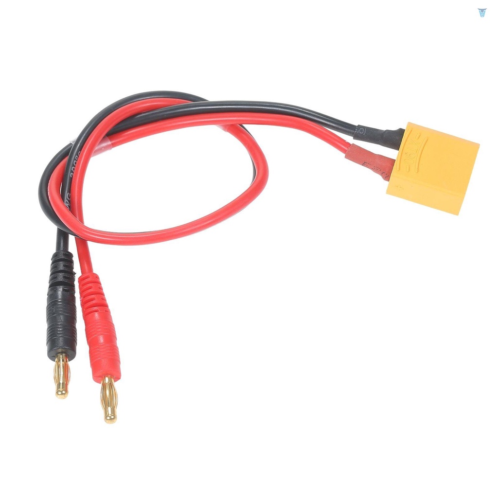 Dây Cáp Sạc QM159 Chuyển Đổi XT90 Đầu Cắm Sang 4mm 14AWG 30cm